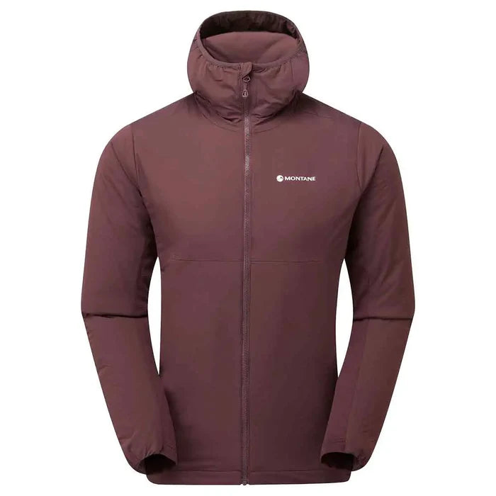 Montane Mens Fireball Lite Insulated Hooded Jacket - John Bull Clothing Dark Garnet from  John Bull Clothing