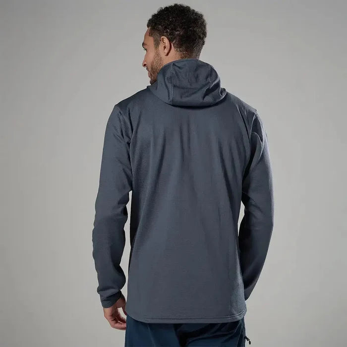 Back view of Montane men's Protium CP hoodie fleece jacket for outdoor activities  from  John Bull Clothing