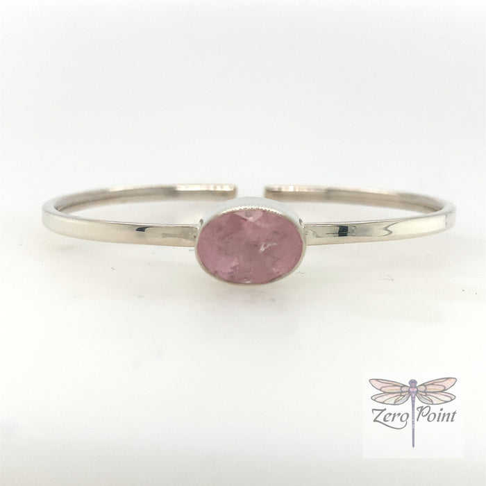 Morganite Bangle Bracelet - Zero Point Crystals