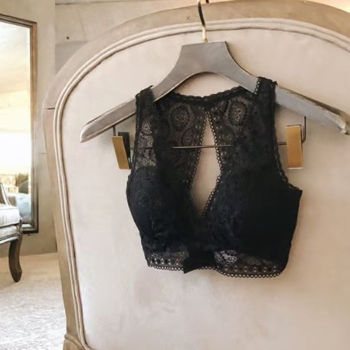 Moroccan Back Style Bralette | Black
