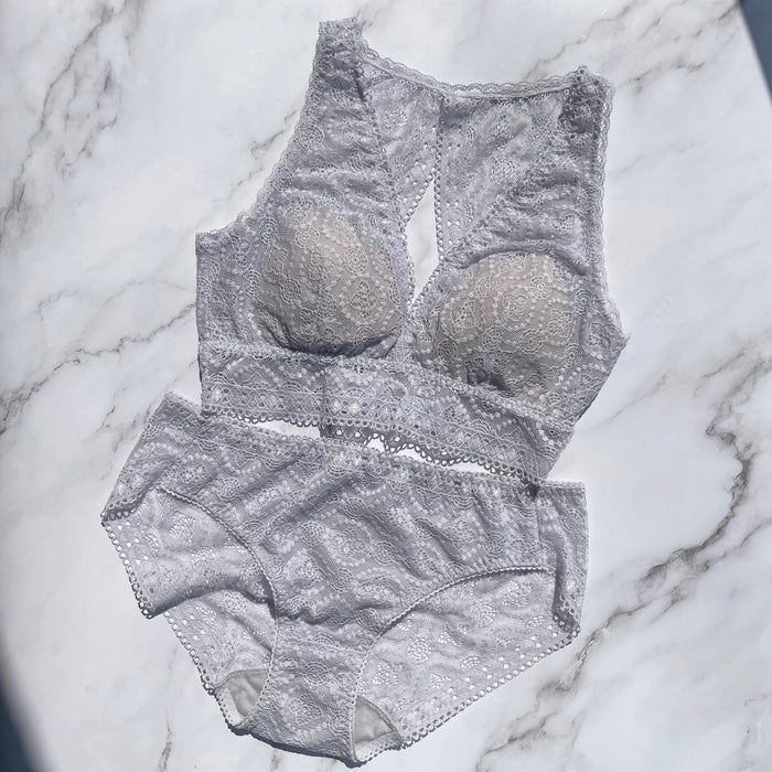 Moroccan Back Style Bralette | Lavender