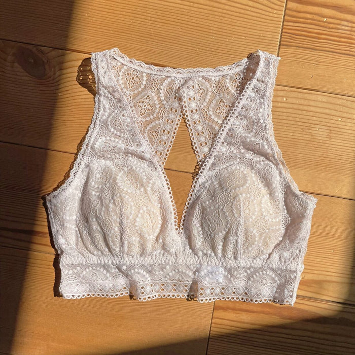 Moroccan Back Style Bralette | Sand Pink