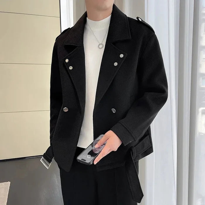 Motor wool jacket - AntoniosClothing - Coffee