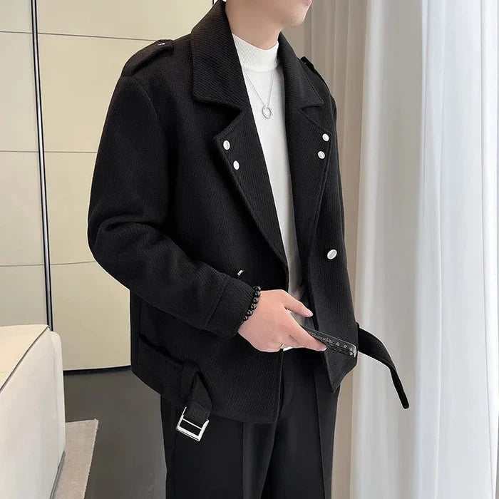 Motor wool jacket - AntoniosClothing - Coffee
