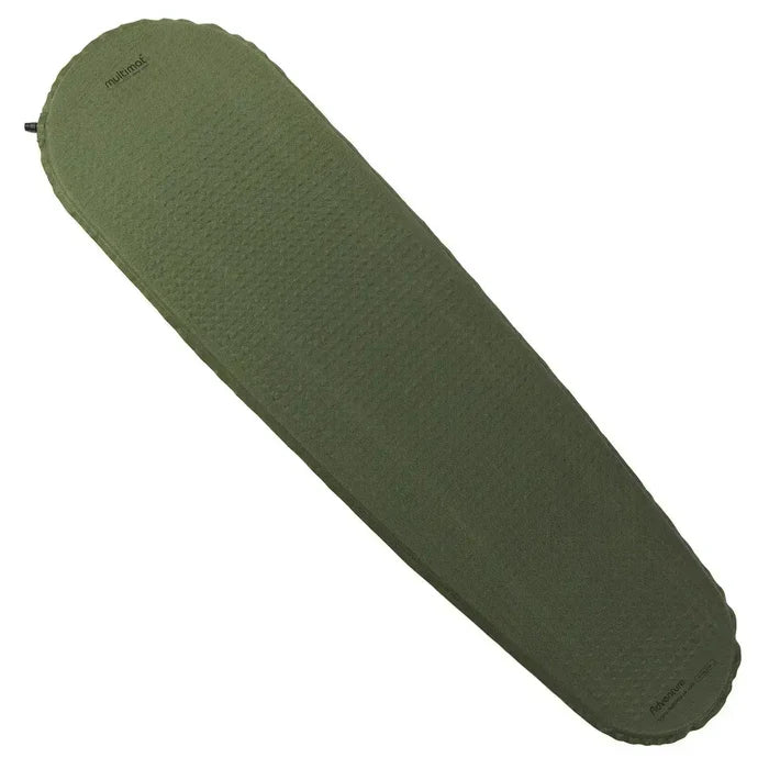 Olive green self inflating camping mattress for outdoor recreation  from  John Bull Clothing