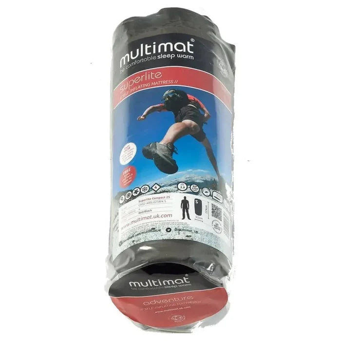Multimat Superlite 25 S Self Inflating Mattress Red and Black - John Bull Clothing  from  John Bull Clothing
