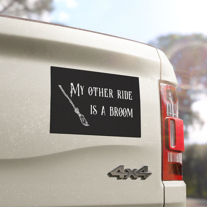 My Other Ride is a Broom Car Magnet