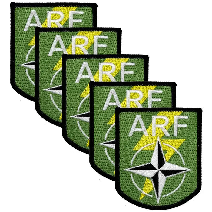 Nato Allied Reaction Forces (ARF) Iron On TRF John Bull 5 Pack from  John Bull Clothing