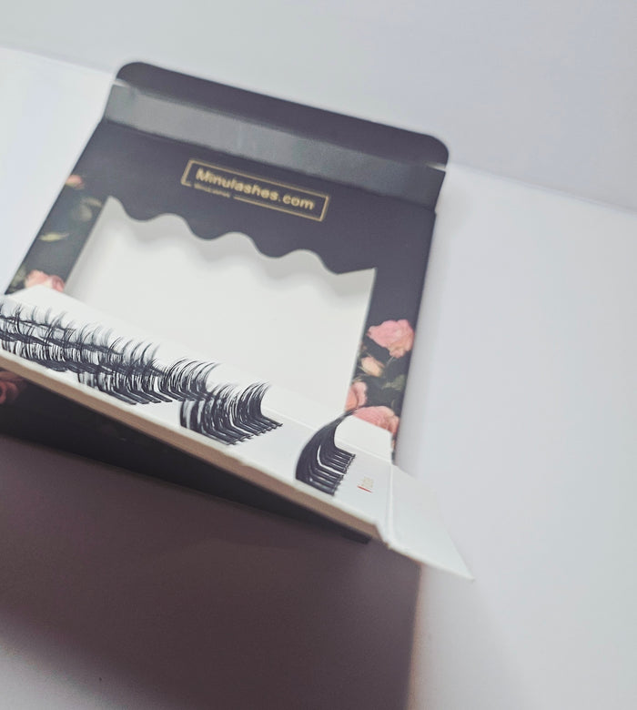 Natural Foxy LD Curl Cashmere Cluster Lashes – Paper Box 8–16mm