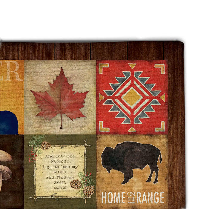 Nature's Lodge Collage Chenille Accent Rug