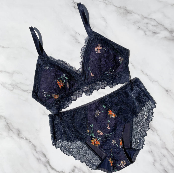 Night Garden Bikini | Navy