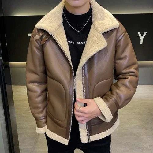 Norway motor jacket - AntoniosClothing - Coffee