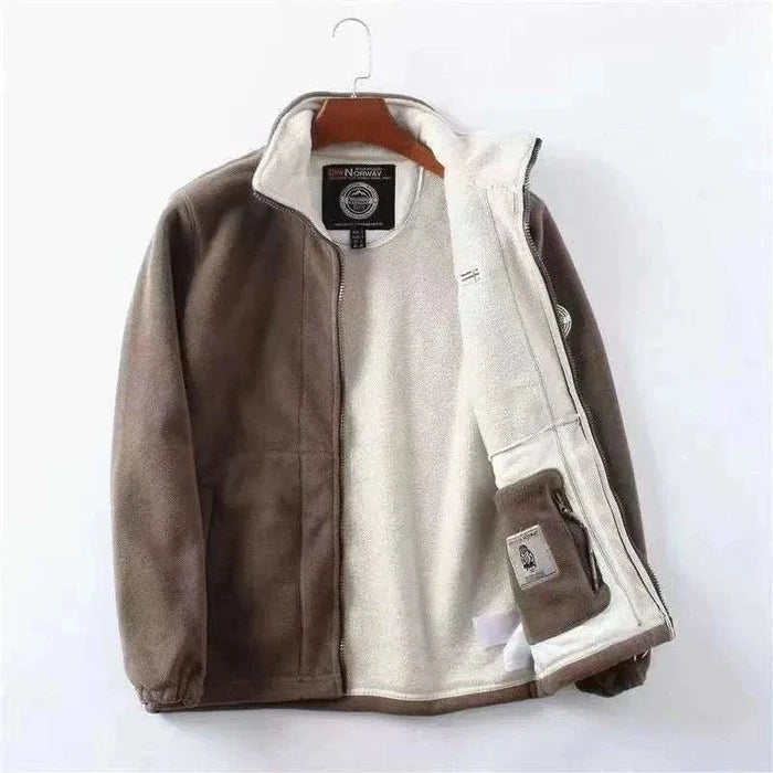 Norway velvet jacket - AntoniosClothing - khaki