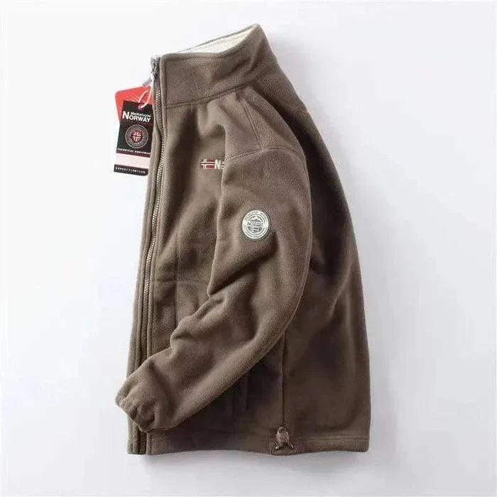 Norway velvet jacket - AntoniosClothing - khaki