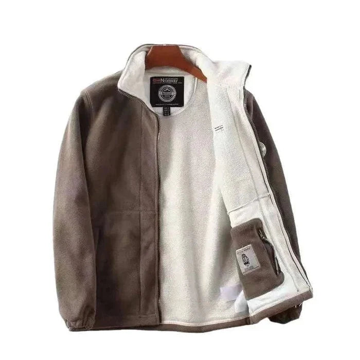 Norway velvet jacket - AntoniosClothing - khaki