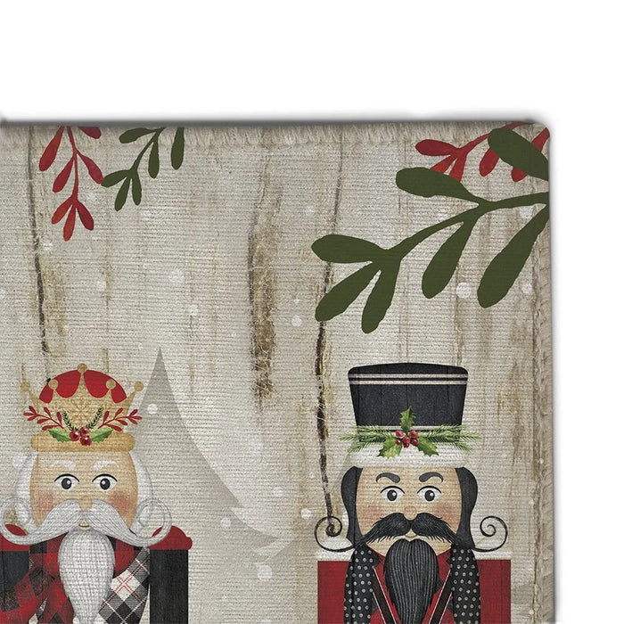 Nutcracker Christmas Chenille Accent Rug