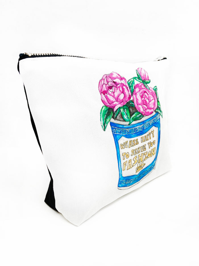 NYC Coffee T Bottom Cosmetic Bag