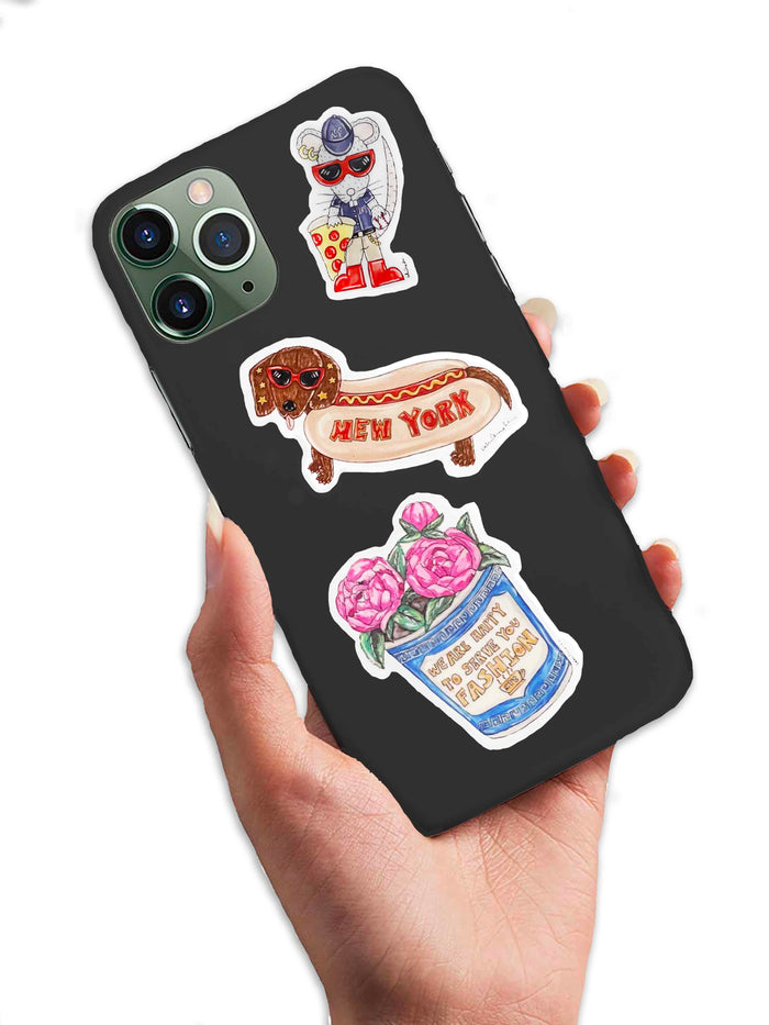 NYC Icons Vinyl Stickers Sheet