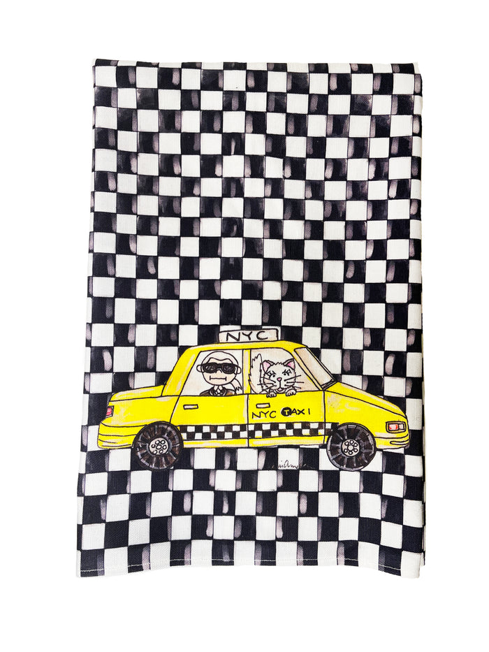 NYC Taxi Tea Towel