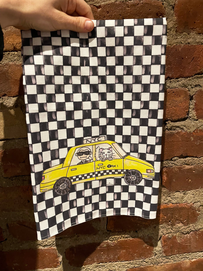 NYC Taxi Tea Towel