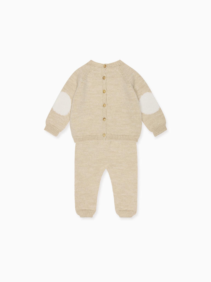 Oatmeal Mirlo Merino Baby Knitted Set