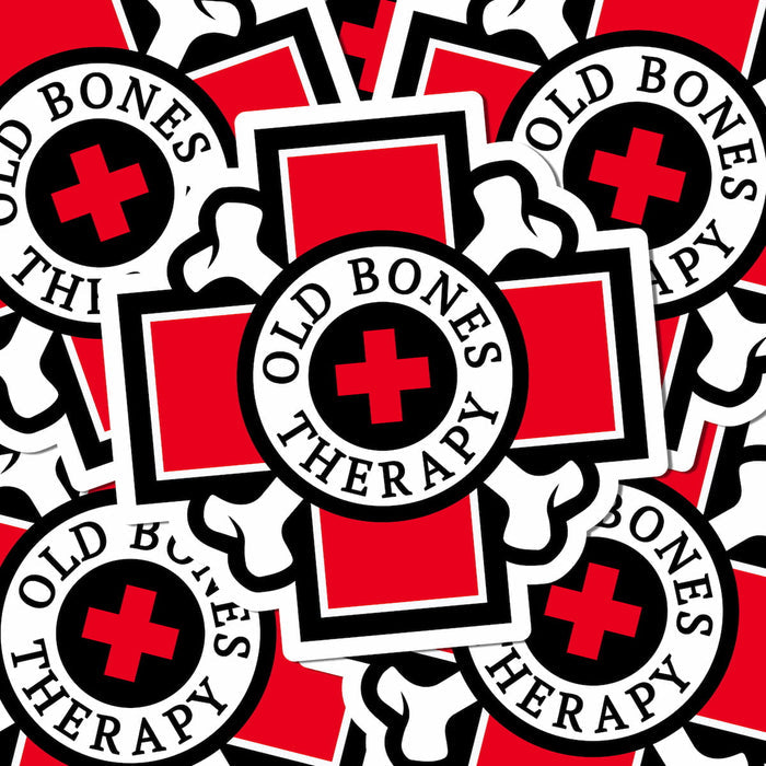 Old Bones Therapy Sticker — alternate view