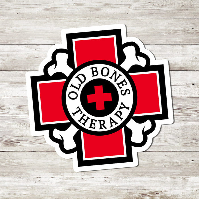 Old Bones Therapy Sticker — alternate view