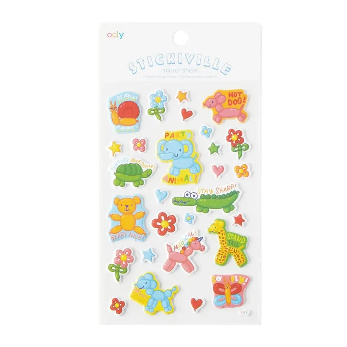 Ooly - Sticker Sheet - Animal Balloons