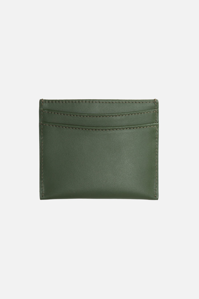 Open Card Holder in smooth calfskin - Eden