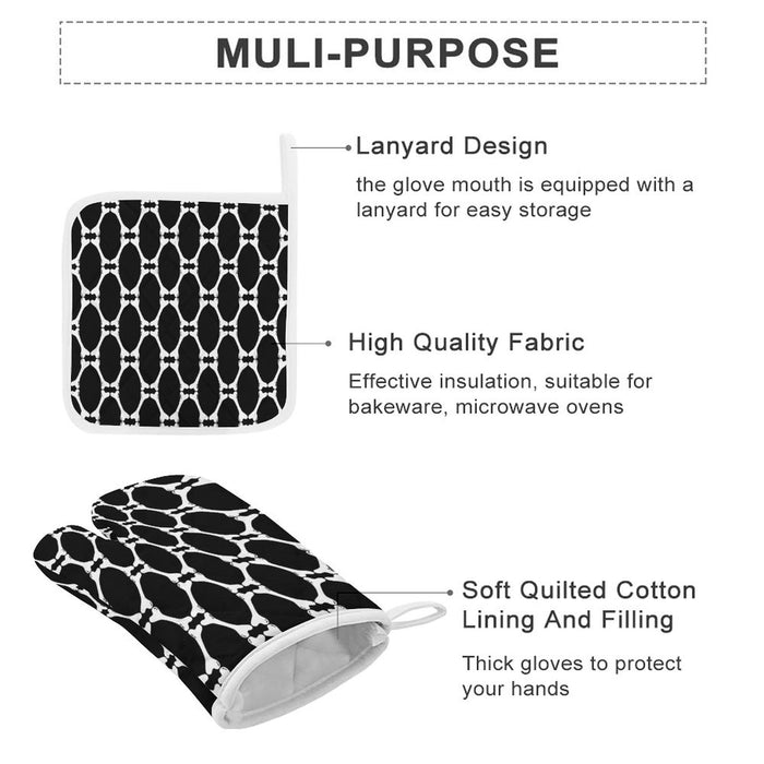 Oven Mitts & Pot Holder Set of 3 - PRE ORDER