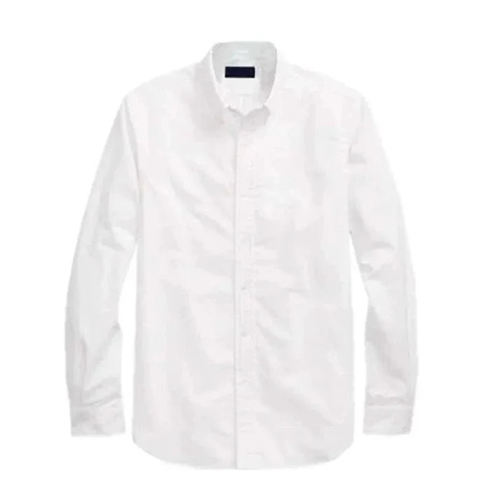 Oxford business casual long sleeve cotton shirt - AntoniosClothing - Light purple