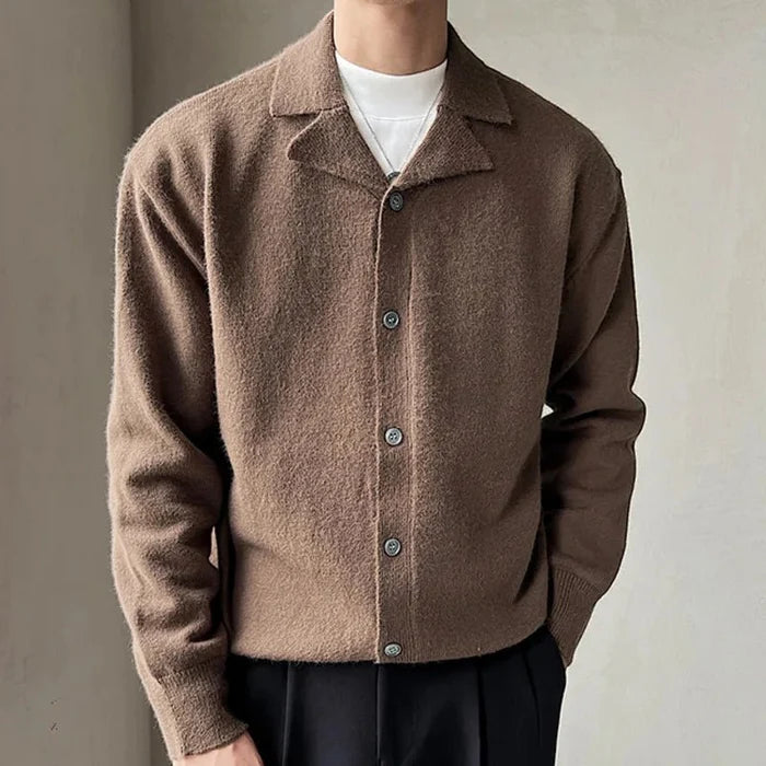 Oxford fall cardigan - AntoniosClothing - Brown