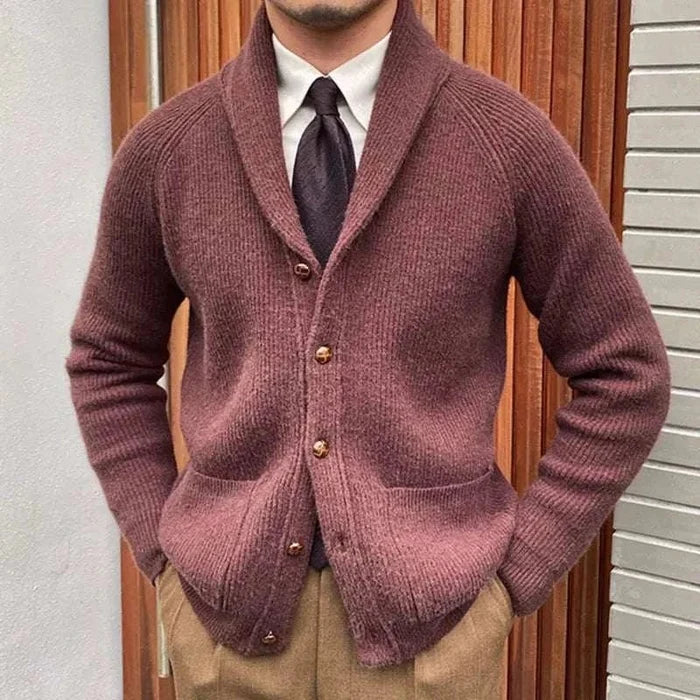 Oxford premium cardigan - AntoniosClothing - Brown
