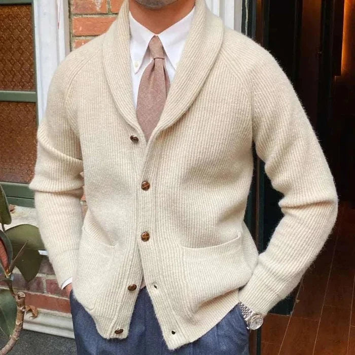 Oxford premium cardigan - AntoniosClothing - Apricot