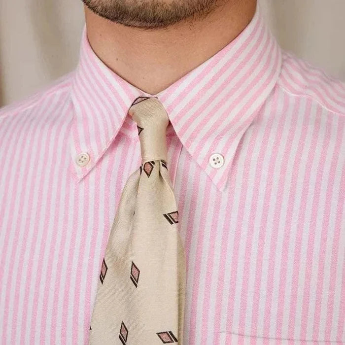 Oxford style casual cotton shirt - AntoniosClothing - Blue