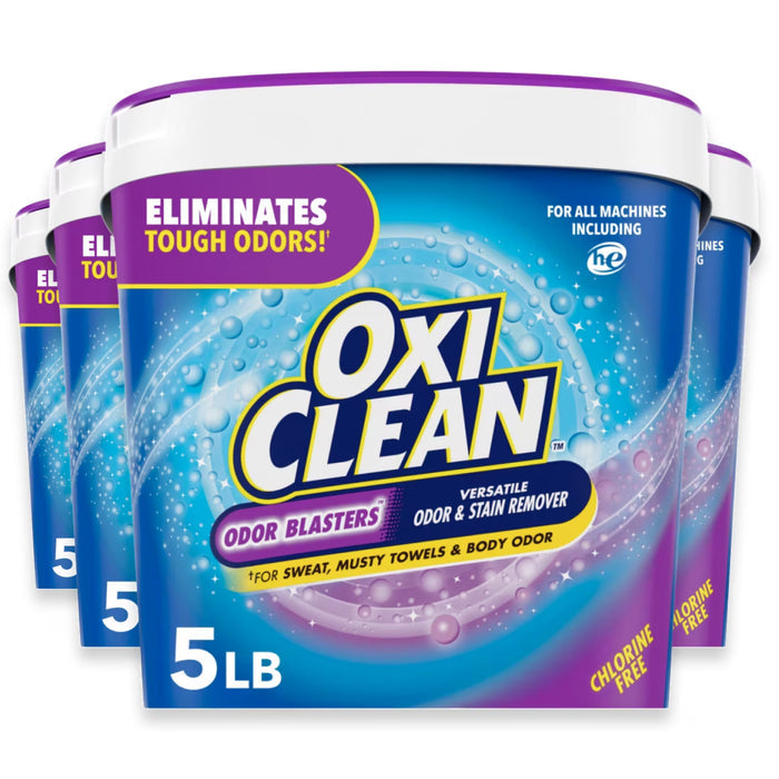 OxiClean Odor Blasters Versatile Odor & Stain Remover Powder - 5 lb - 4 Pack