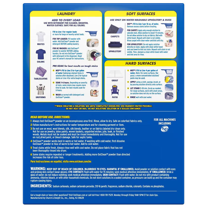 OxiClean Versatile Stain Remover Powder - 7.22 lb - 4 Pack