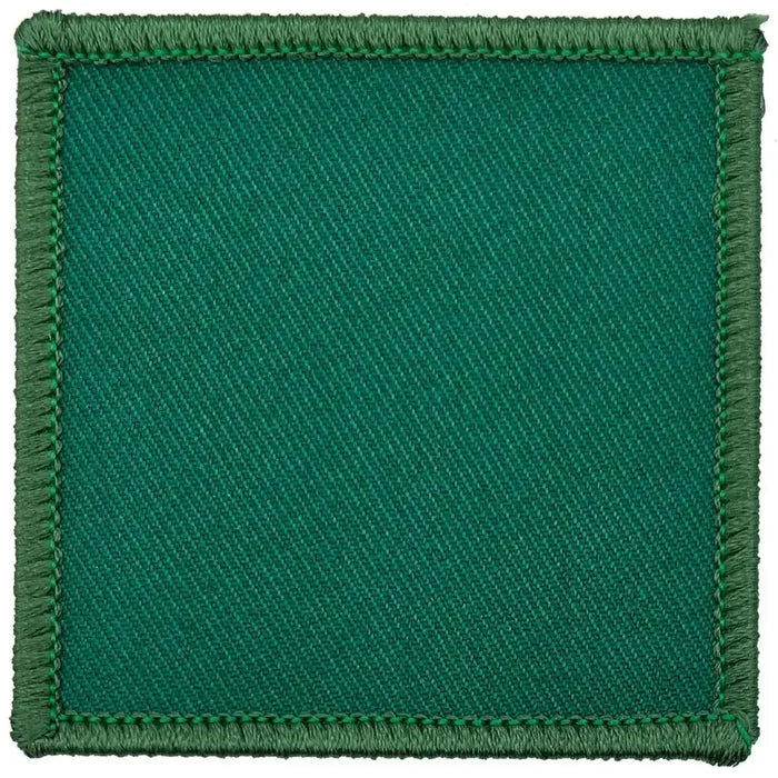 Single green Para D-Z TRF 7cm x 7cm tactical patch with hook & loop backing, MoD approved for military uniform use. Green Para 3 from  John Bull Clothing