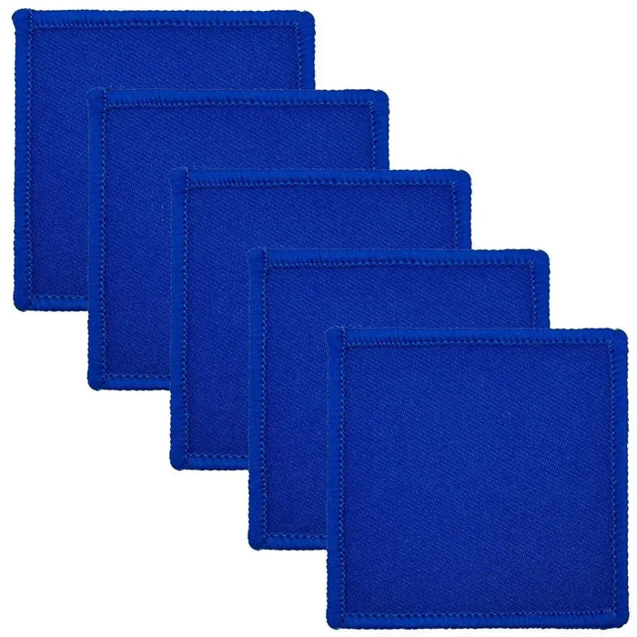 Five blue Para D-Z TRF 7cm x 7cm hook & loop backed patches for military uniforms, tactical recognition format by John Bulls. Blue Para 2 from  John Bull Clothing