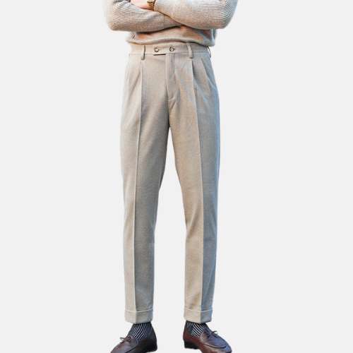 Paris Gentleman Trousers - AntoniosClothing - Khaki