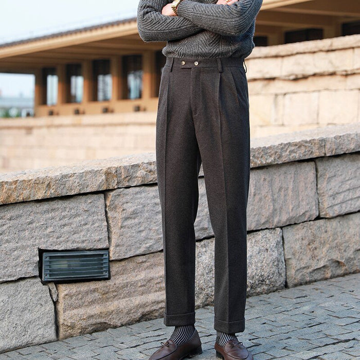 Paris Gentleman Trousers - AntoniosClothing - Black