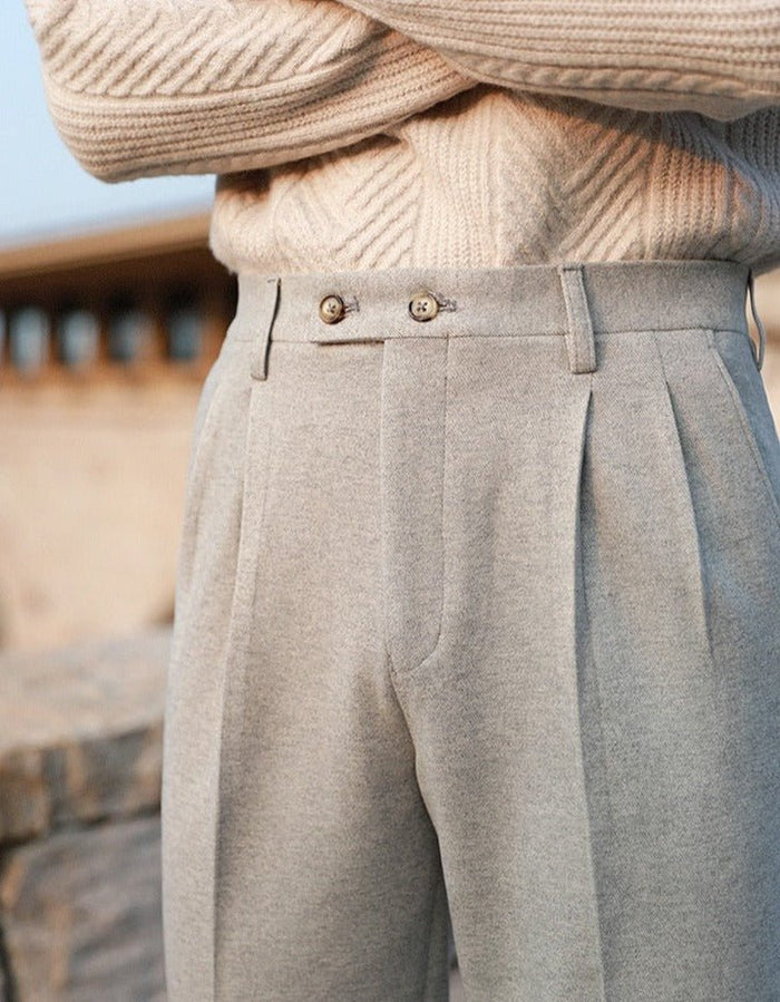 Paris Gentleman Trousers - AntoniosClothing - Black