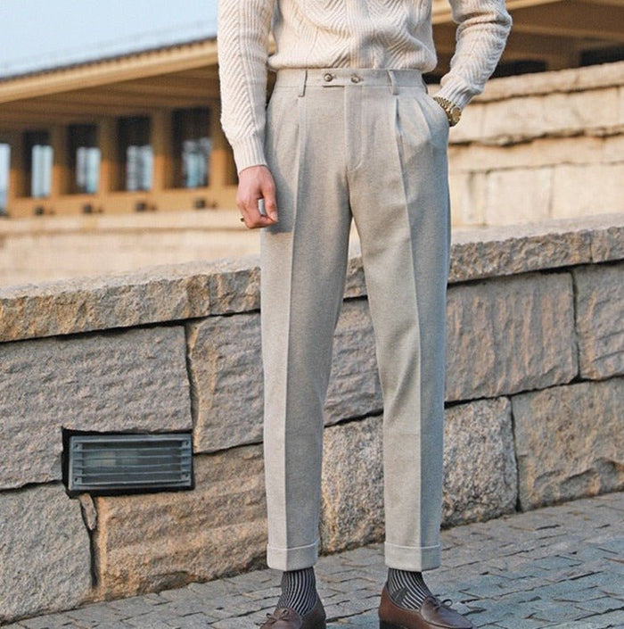 Paris Gentleman Trousers - AntoniosClothing - Black
