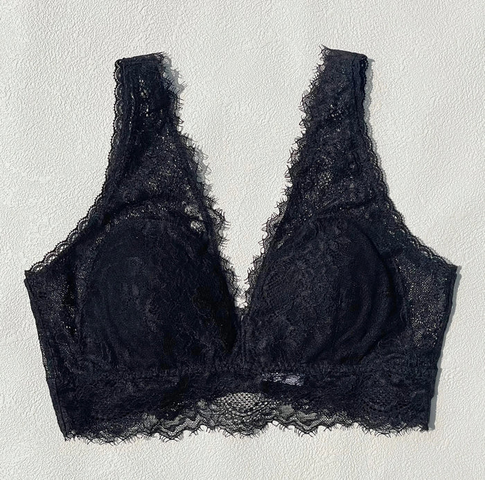 Passion Long Bralette | Black