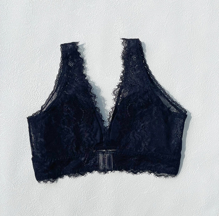 Passion Long Bralette | Black