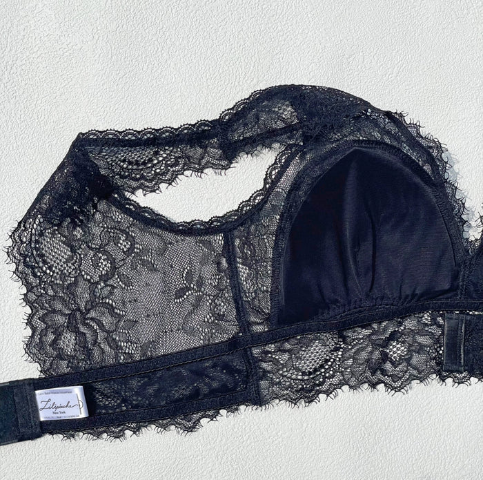 Passion Long Bralette | Black
