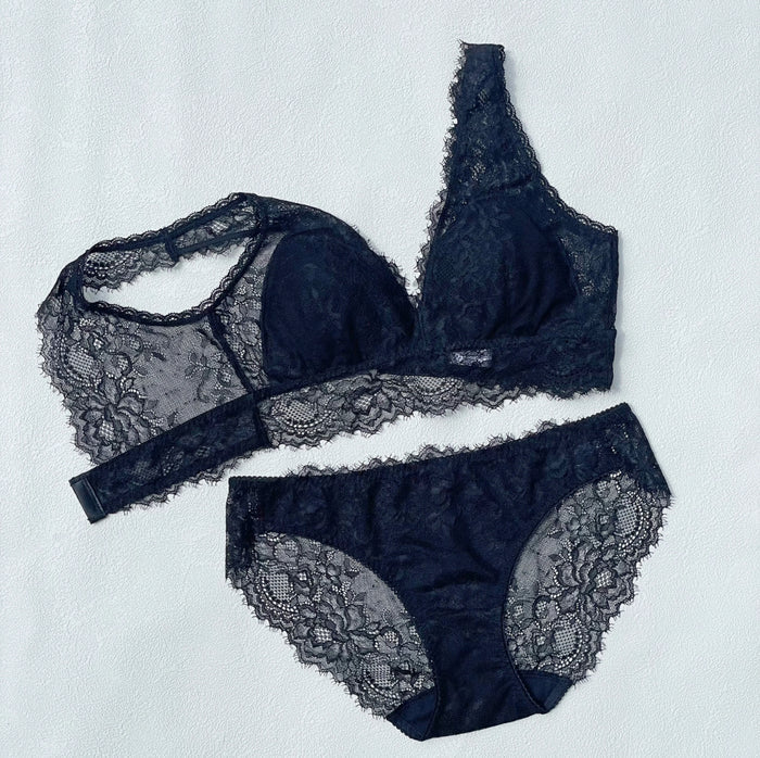 Passion Long Bralette | Black