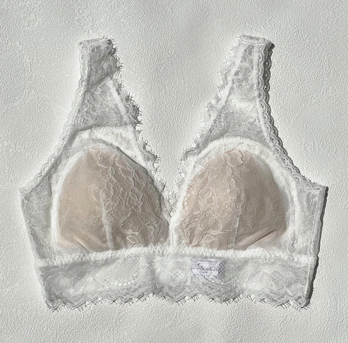 Passion Long Bralette | White