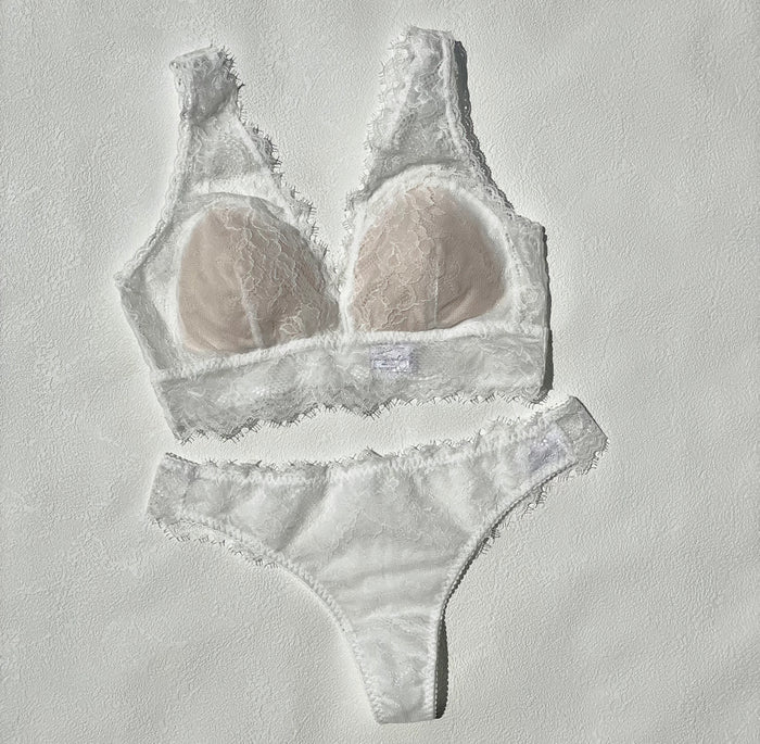 Passion Long Bralette | White