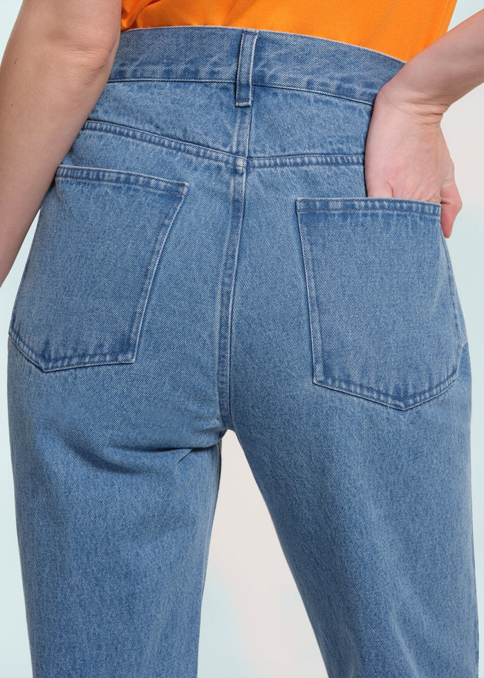 Patterned Flared Jeans